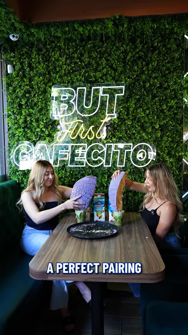 Instagram post by @conazucarcafe for Almond Breeze. Caption reads: When we asked @conazucarcafesac to get creative....