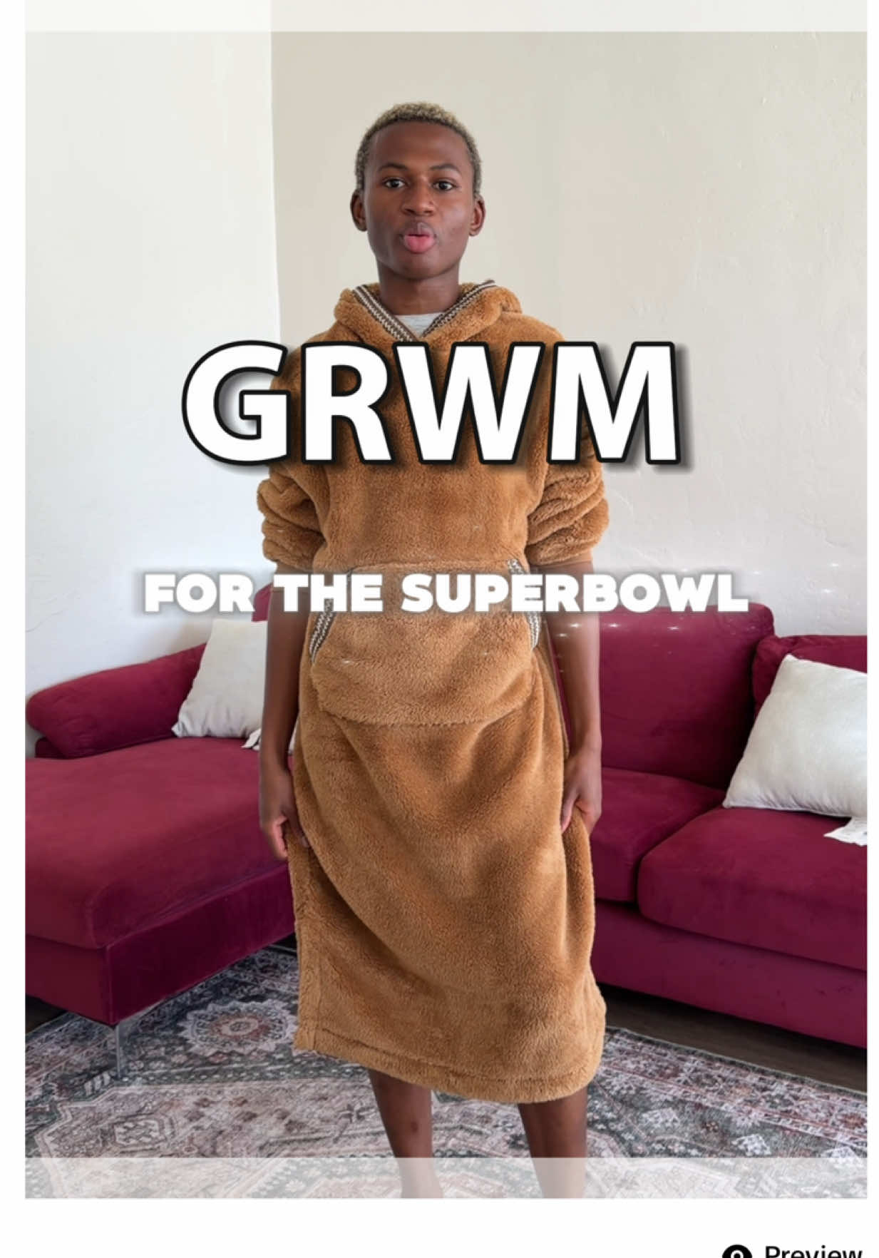 TikTok post by @imjuhm for BYOMA. Caption reads: [...] Super Bowl commercial airs TODAY!!🥹 🏈....