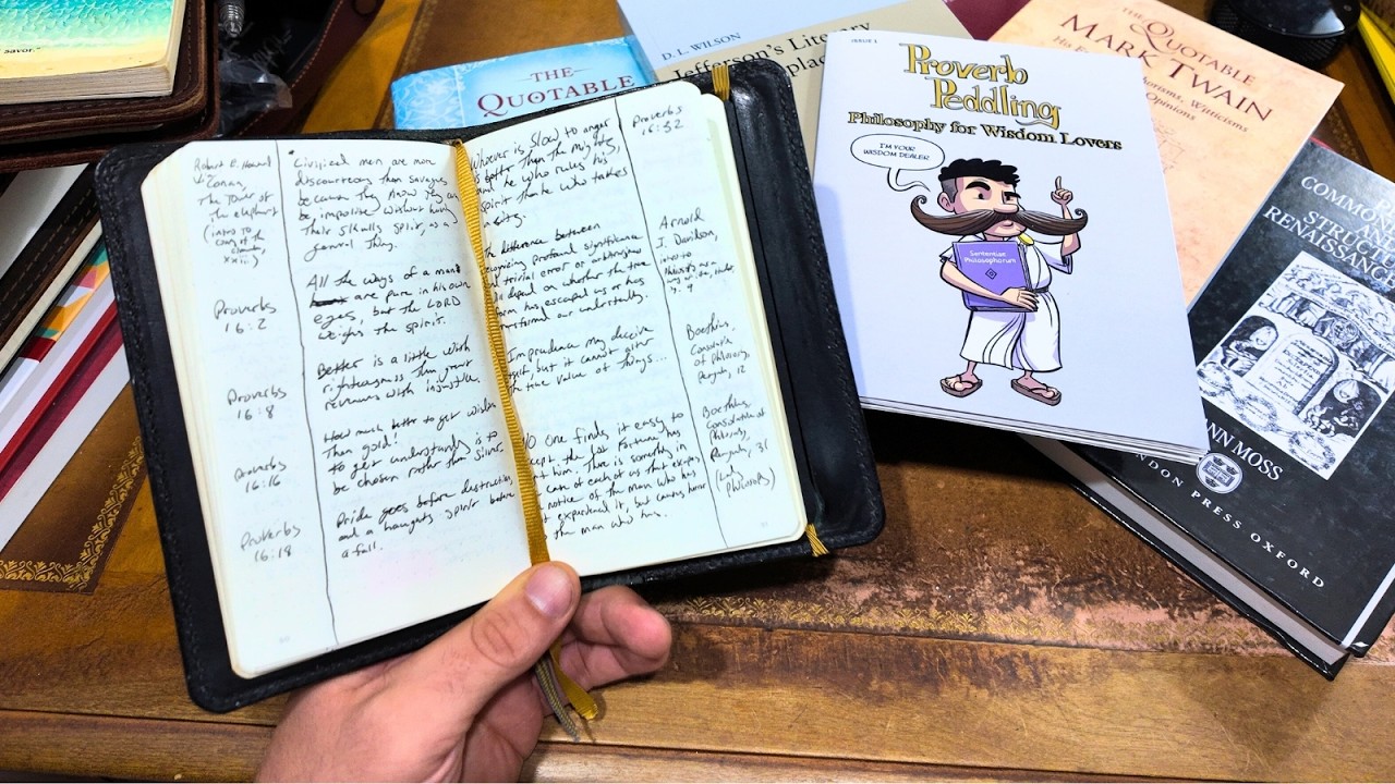 YouTube post by @ParkerNotes for Lochby. Caption reads: I'm Bringing Back Commonplace Books.