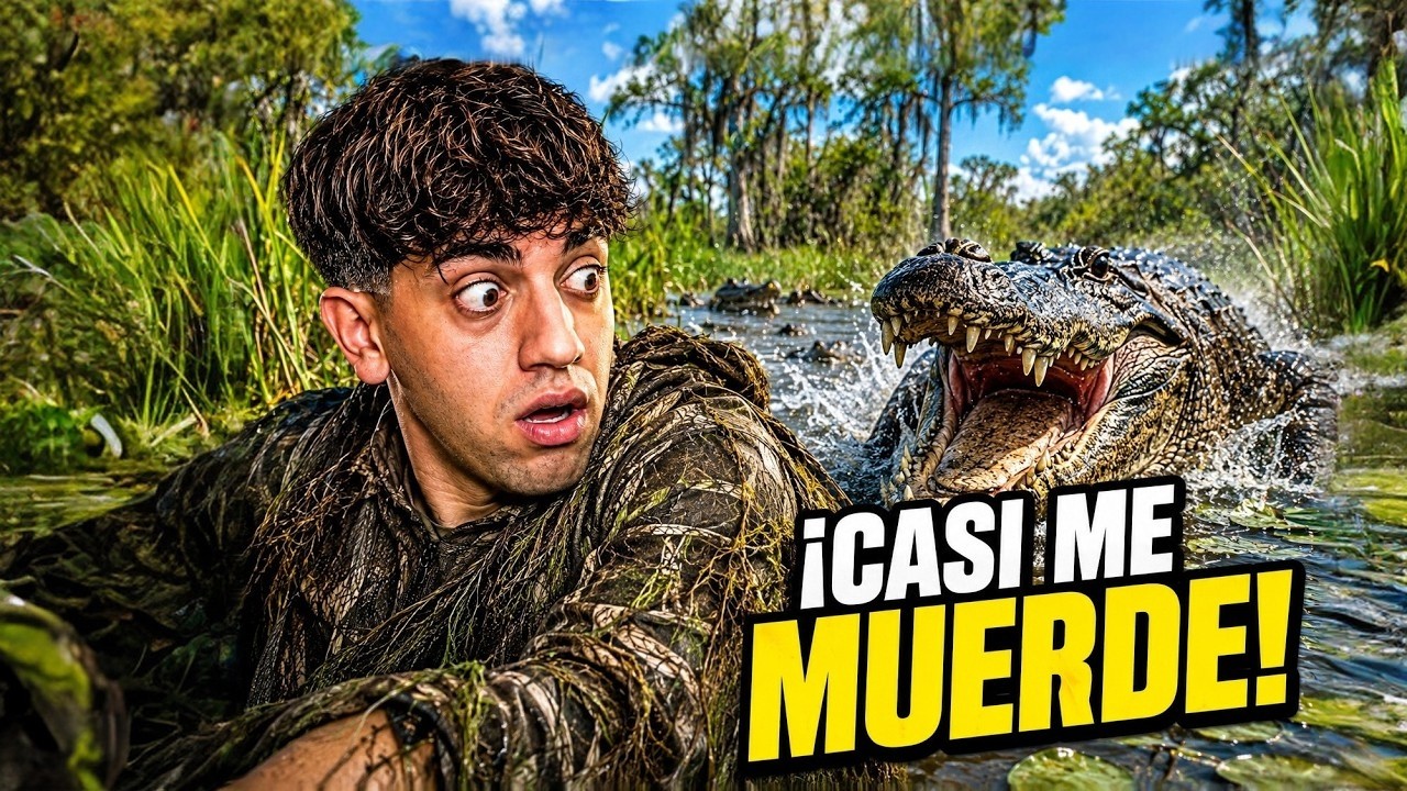 YouTube post by @AsylumCSGO for Skin.Club. Caption reads: I Went Looking for Alligators in the Wildest Part....