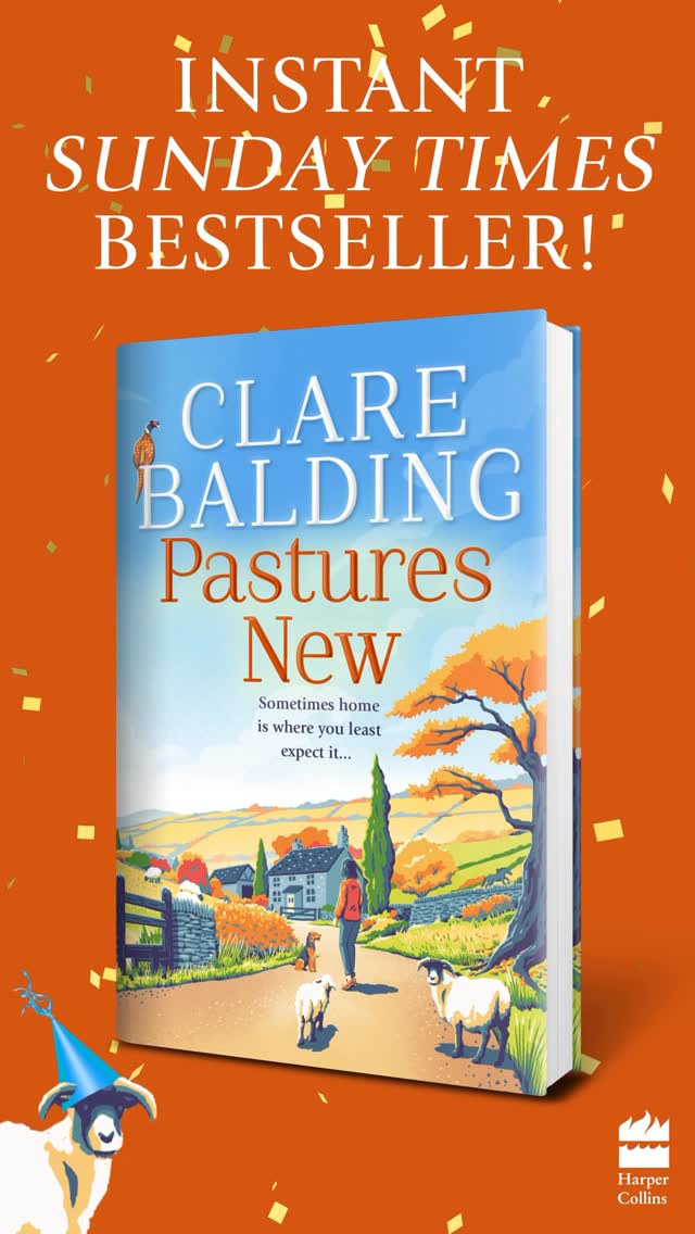 Instagram post by @clarebalding for HarperCollinsUK. Caption reads: A huge thank you to all those who have bought....