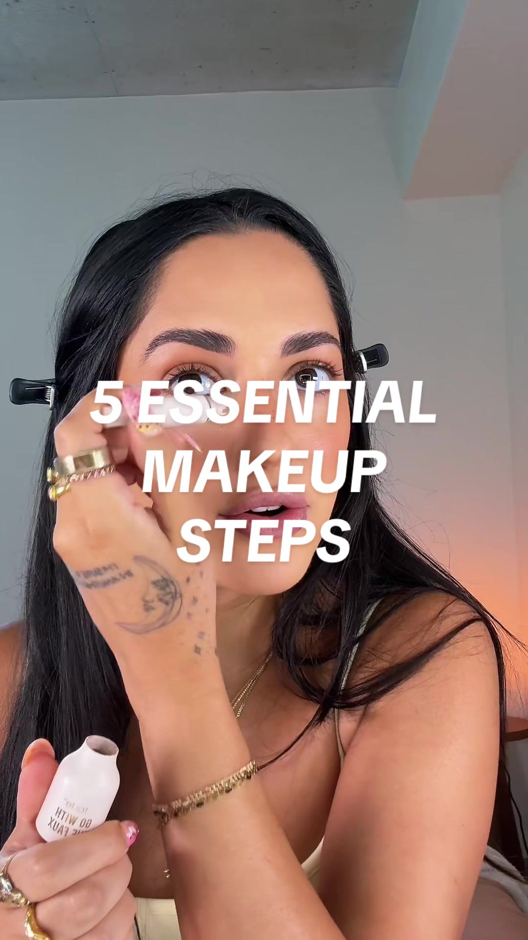 TikTok post by @daniellalopez9988 for ILIA Beauty. Caption reads: [...] Beauty @tarte cosmetics @ILIA Beauty....