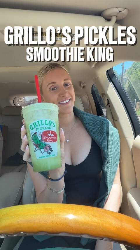Instagram post by @blondeswhoeat for Smoothie King. Caption reads: Yes, you heard that right… @SmoothieKing teamed up....