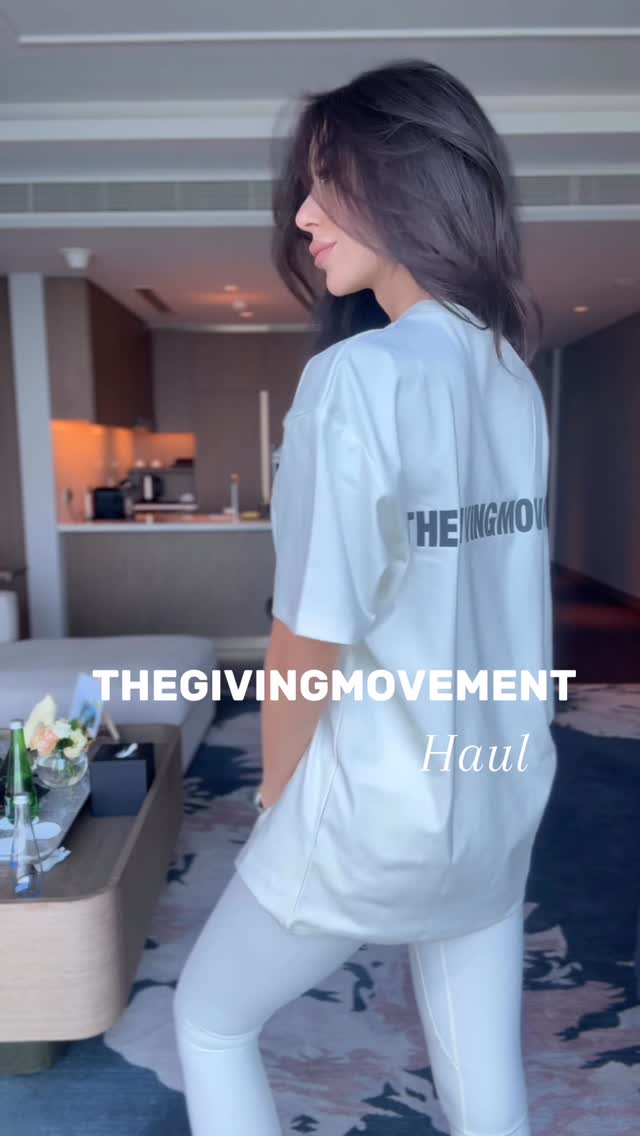 Instagram post by @nevinhammad for The Giving Movement. Caption reads: @thegivingmovement  haul 💫
Don’t miss NOVEMBER....