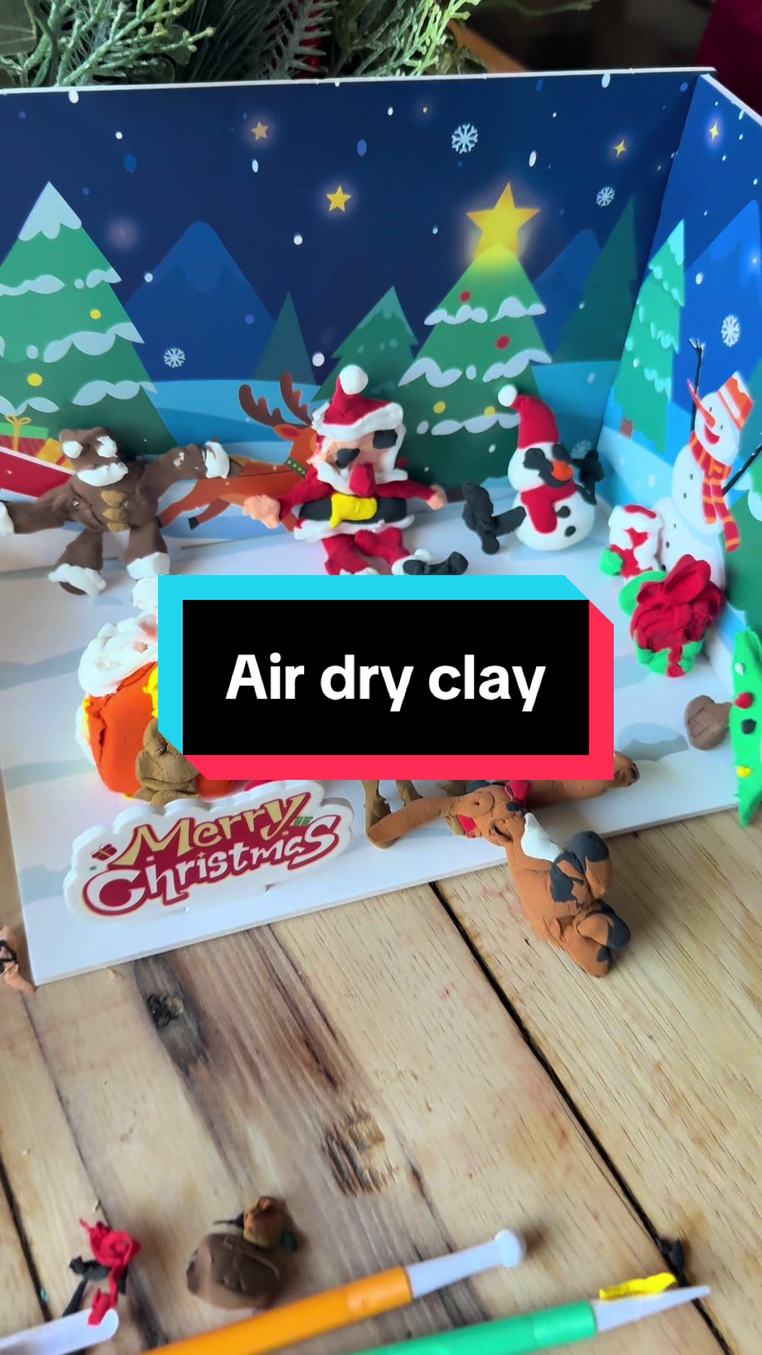 TikTok post by @erinragancooper for TIME X STORE. Caption reads: [...] getting more of this air dry clay! @TIME X....