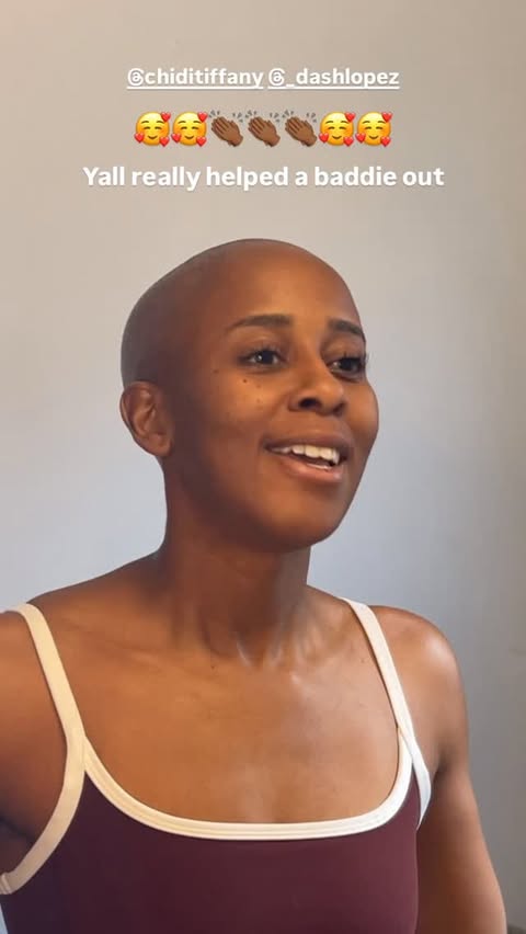 Instagram post by @lisabevolving for Pattern. Caption reads: [...] features products from @baldarescalpcare and....