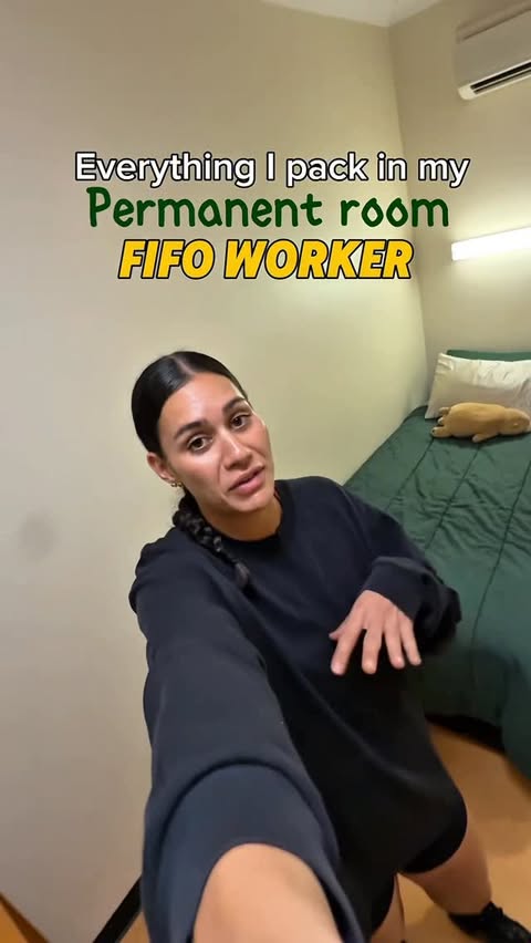 Instagram post by @tamika.taikato for Indeed. Caption reads: [...] in my permanent room as a FIFO Worker....