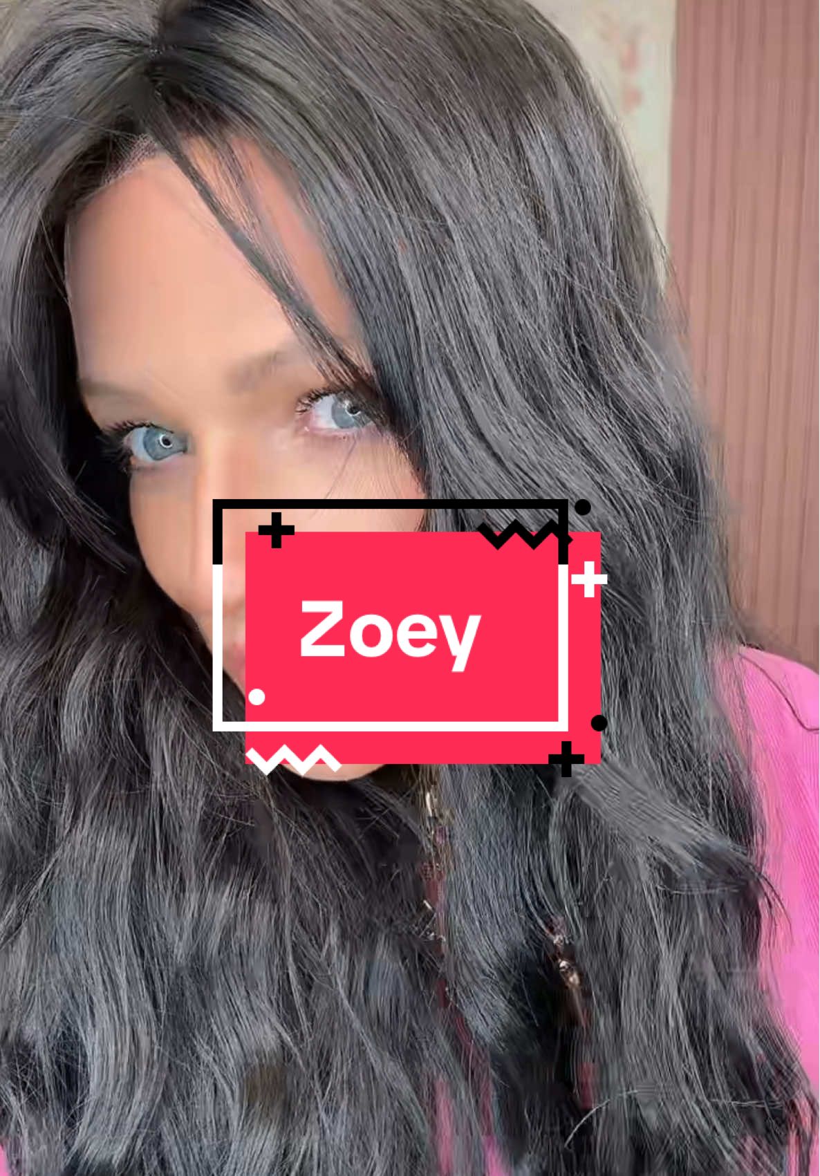 TikTok post by @mrsschaefle for Chelsey Smith Cosmetics. Caption reads: I have officially found my love for bangs with....