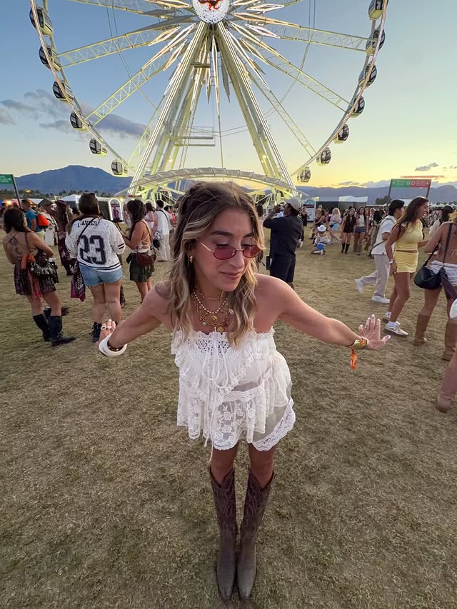 Instagram post by @bbcvl for Free People. Caption reads: [...] one 🤠 right on time for sunset <333....