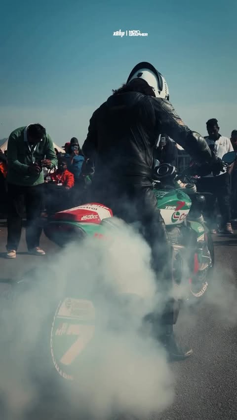 Instagram post by @shuttervedi for Castrol. Caption reads: Full day burnout for peak performance at the....