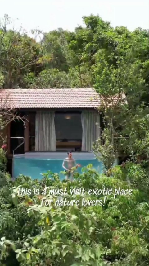 Instagram post by @iampranavarya for Small Luxury Hotels. Caption reads: Looking for an exotic travel destination? Look no....