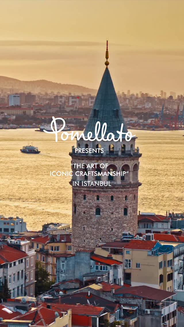 Instagram post by @handemiyy for Pomellato. Caption reads: A jeweler sets a stone. A weaver ties a knot. Two....