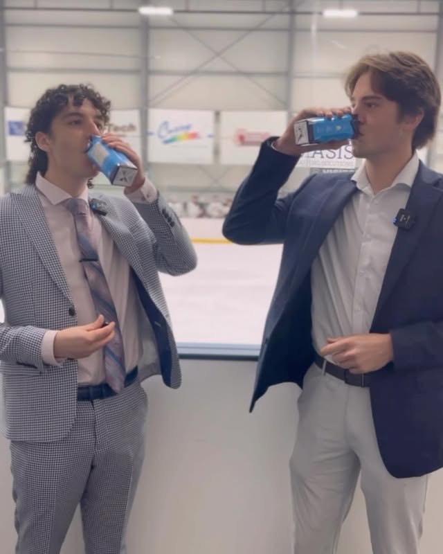 Instagram post by @easternhockeyleague for CWENCH Hydration. Caption reads: Our first CWENCH Hydration review! Brady Brown of....