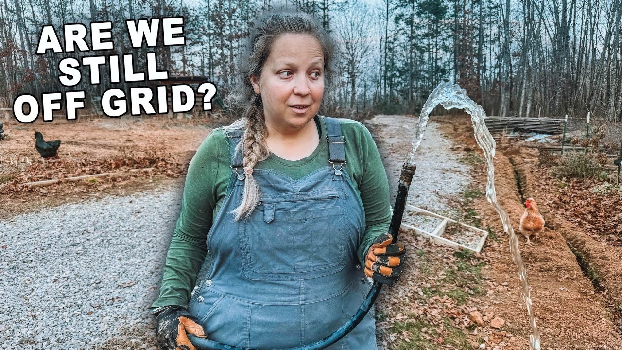 YouTube post by @HEYWANDERER for Azure Standard. Caption reads: We gave up on Off Grid Water (And it changed....