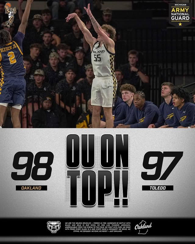 Instagram post by @oaklandmbb for National Guard. Caption reads: [...] FOUGHT DUB😤😤😤 #UnleashTheGrizz |....