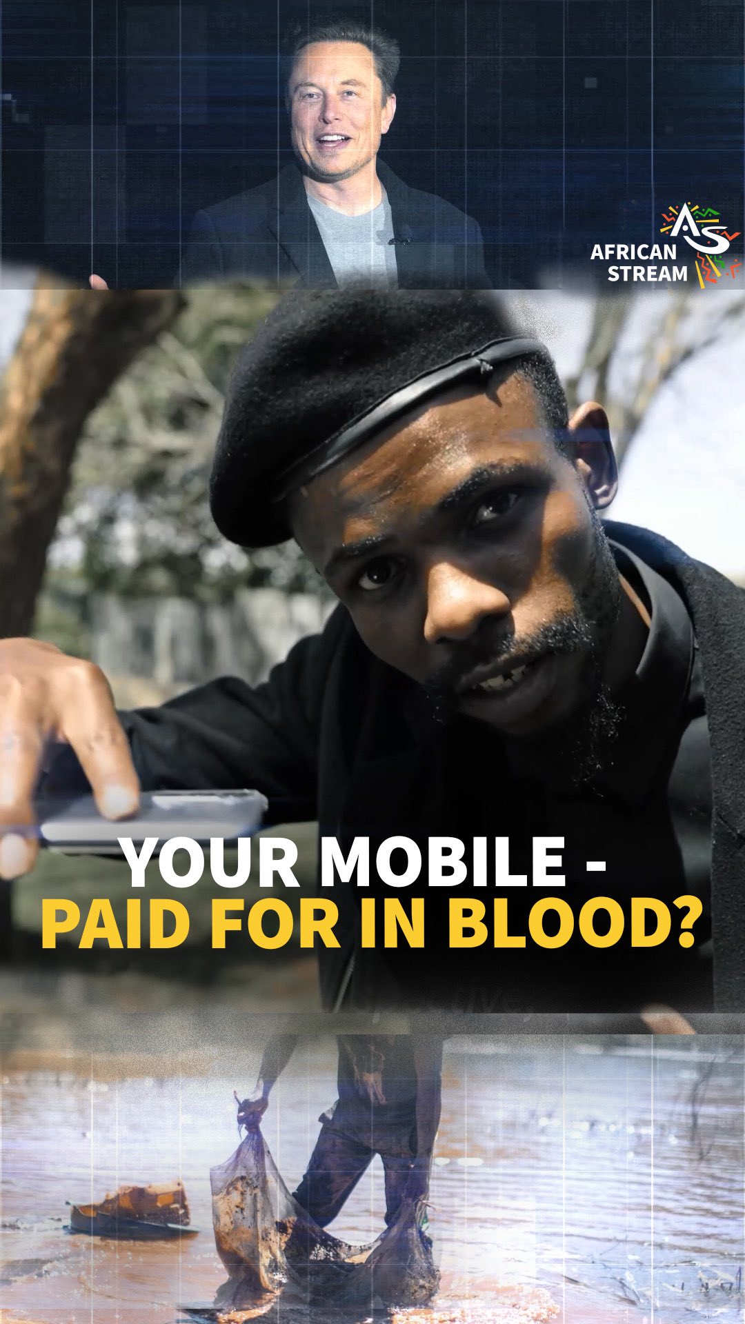 Instagram post by @thefutureofcongo for Goodreads. Caption reads: YOUR MOBILE - PAID FOR IN BLOOD?

Did you know....