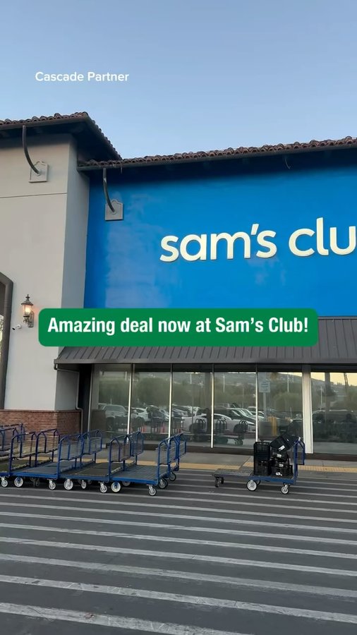 Instagram post by @samsclubmembers for Cascade. Caption reads: Don’t miss this amazing deal! ✨ #Cascade_Partner....
