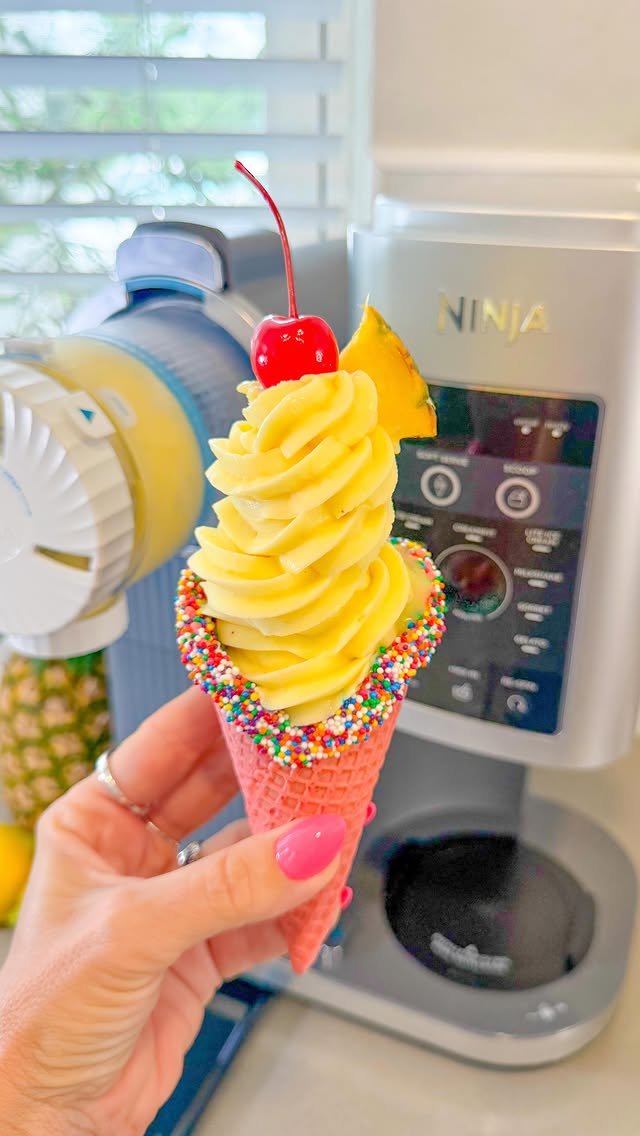Instagram post by @disneyforfoodies for Dole. Caption reads: This is Your Sign to Make Dole Whip at Home!!....