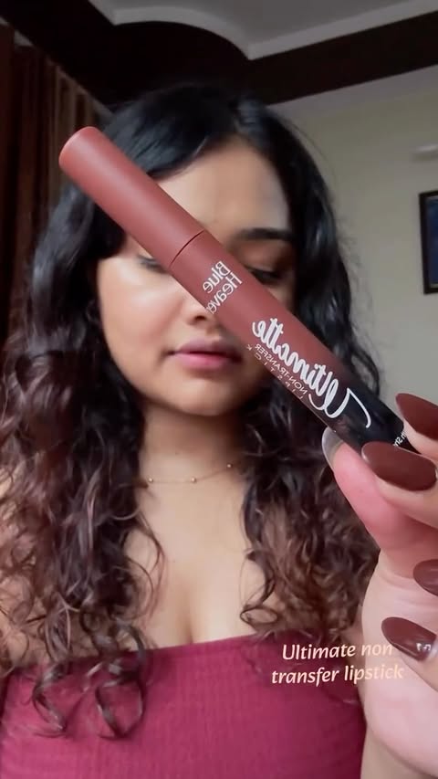 Instagram post by @sharanya.ss for Blue Heaven Cosmetics. Caption reads: [...] gorgeous—these lipsticks from....