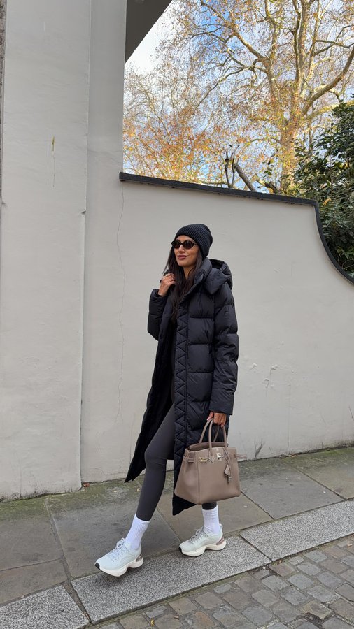 Instagram post by @tijanserena for lululemon. Caption reads: Off duty mum style from@drop off to the gym....