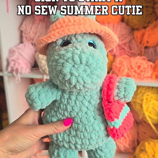 Instagram post by @knotsmerryyarn for etsy. Caption reads: ☀️ This is your sign to start a summer....