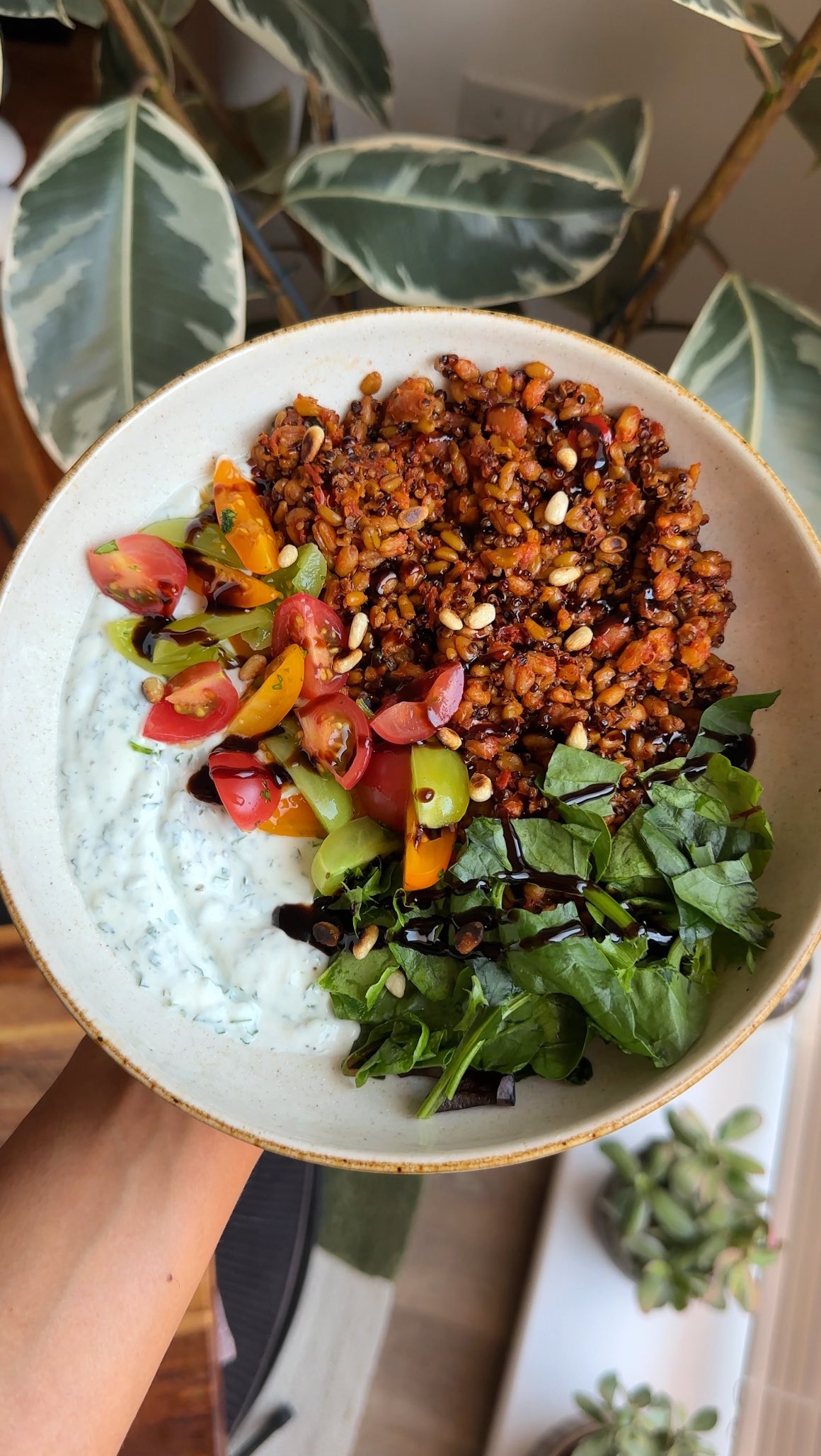 Instagram post by @sophiethenutritionist for Merchant Gourmet. Caption reads: ad/ this is how I get 24g protein and 15g fibre in....