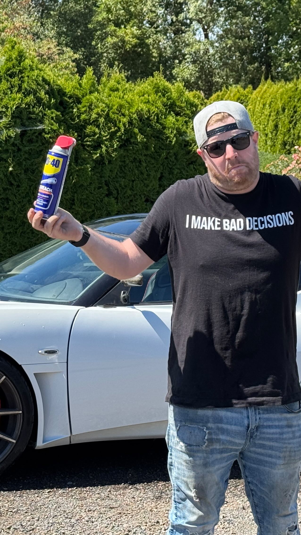 Instagram post by @bisforbuild for WD-40. Caption reads: [...] shot! Can a good clean and protect with....