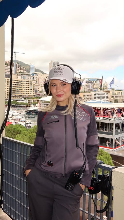 Instagram post by @fioonaax for Revolut. Caption reads: Anzeige/ Monaco with @revolut 🏁🤍.