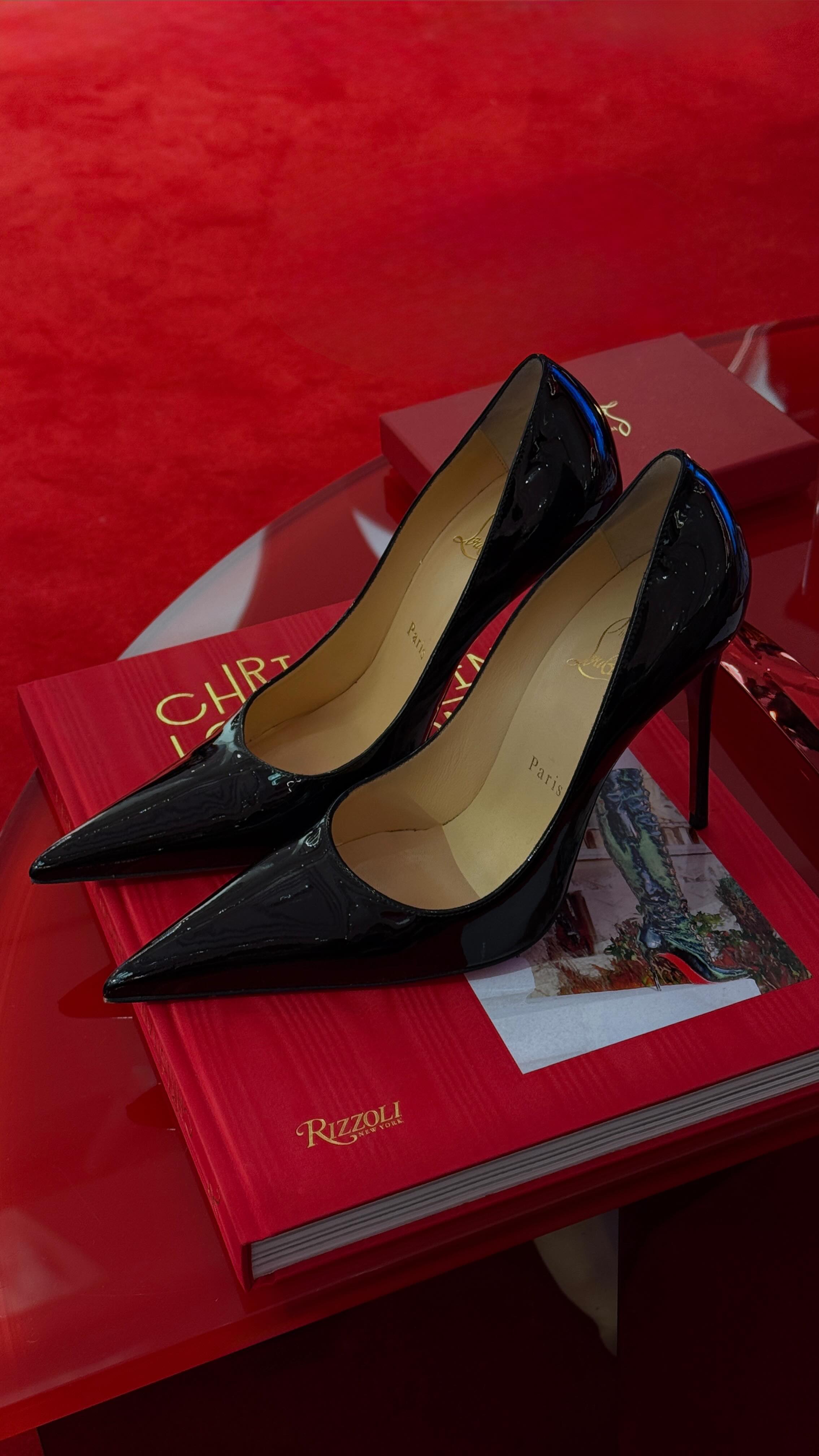 Instagram post by @thanya for Christian Louboutin. Caption reads: me & my @christianlouboutin 🤝🏼.