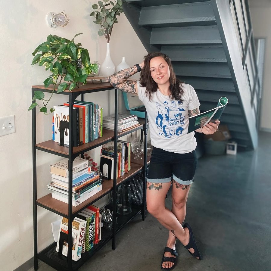 Instagram post by @court_rhodes for LUNA Bar. Caption reads: We all know the importance of voting and having....