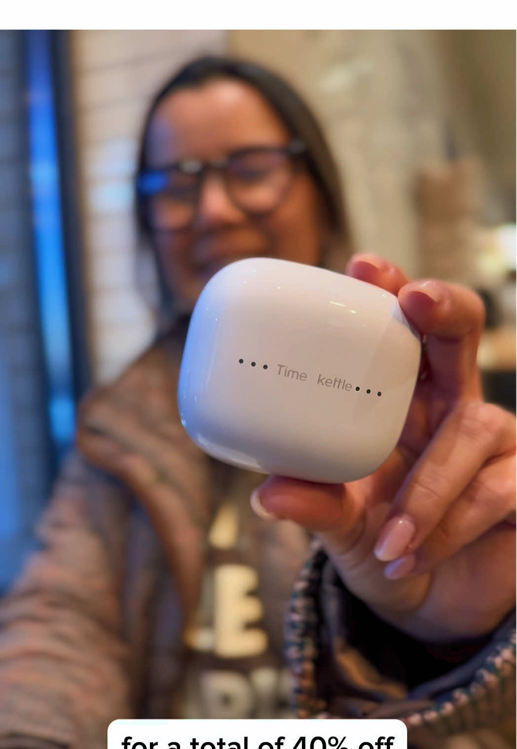 TikTok post by @prifregona for Timekettle. Caption reads: Today I’m trying out my new @Timekettle M3....