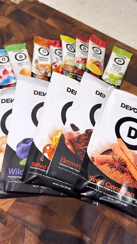 Instagram post by @ajdediego for Devotion Nutrition. Caption reads: [...] Totally Devoted Starter Pack from....