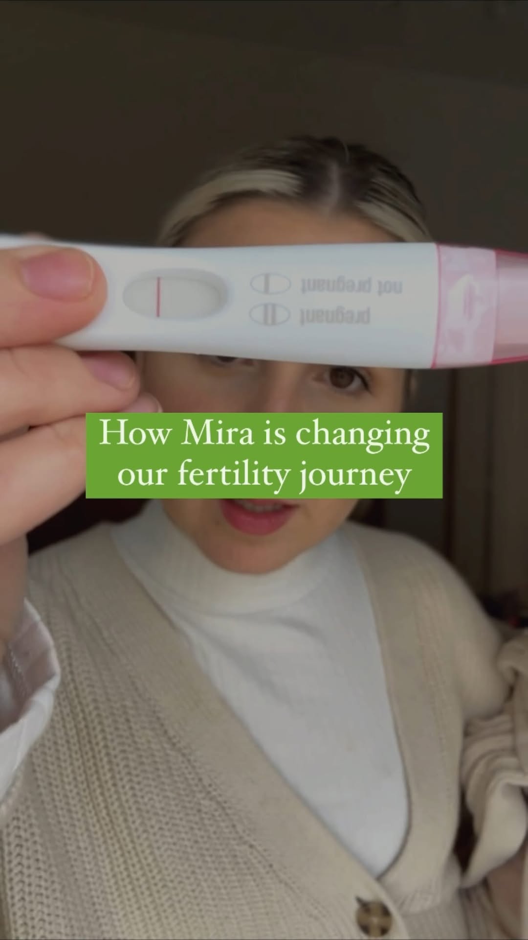 Instagram post by @thehannahrichter for Mira Fertility. Caption reads: If I could give anyone anything, it would be an....