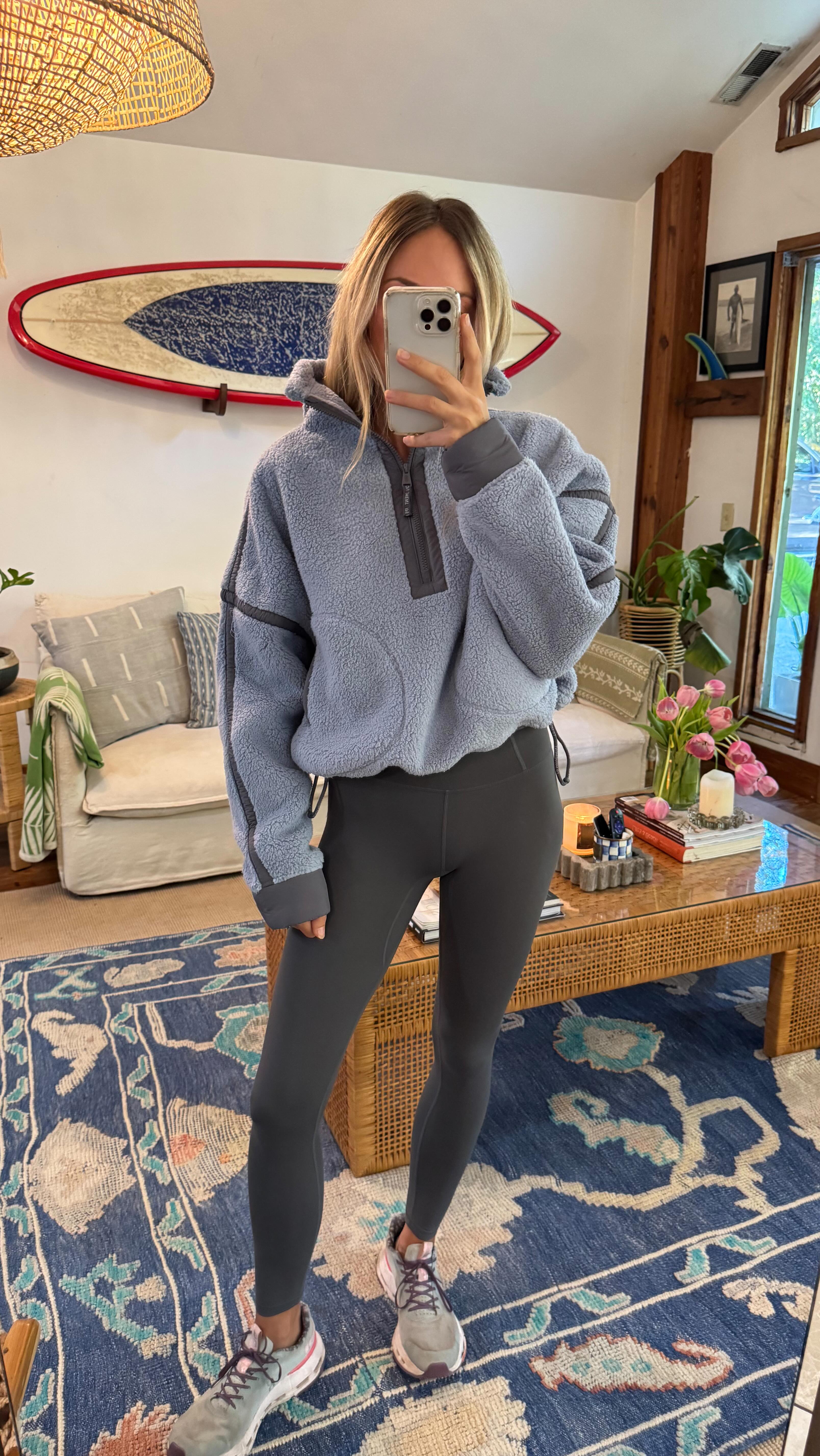 Instagram post by @kc_doubletake for FP Movement. Caption reads: @fpmovement mini haul 🫶🏼 25% off $500+, 20% off....