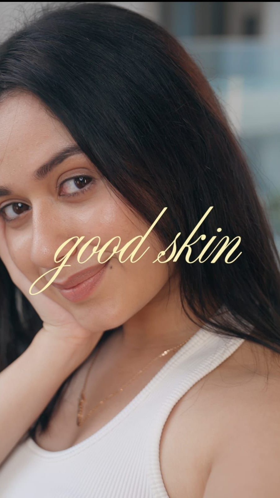 Instagram post by @jannatzubair29 for Simple Skincare. Caption reads: In a relationship with my skin and getting pretty....