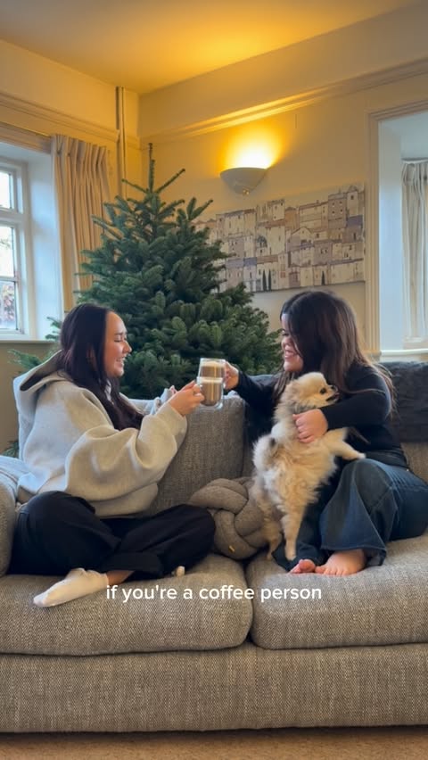 Instagram post by @merylwilliams for Lavazza. Caption reads: [...] vibes, without leaving the house ☕️ The....