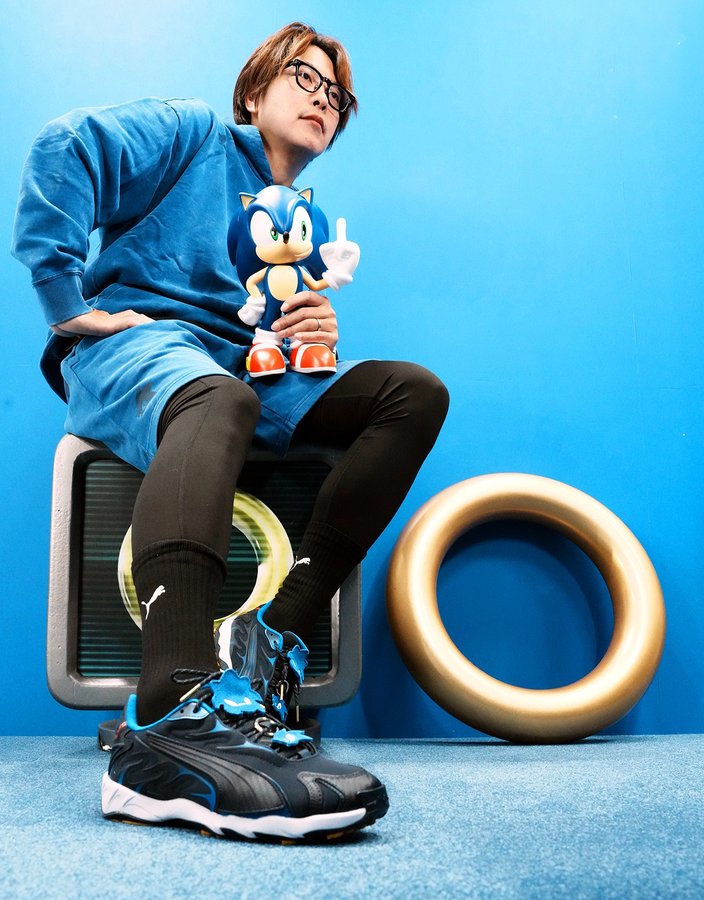 Instagram post by @sonicthehedgehog for SEGA. Caption reads: A cool, new style is racing your way. The....