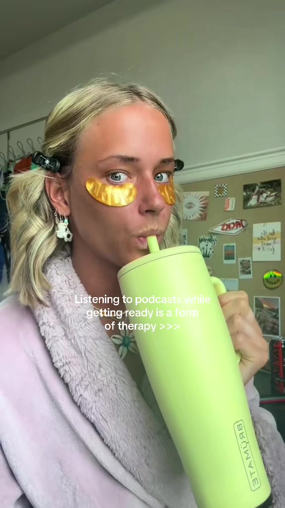 TikTok post by @its.cringe.but.its.true for LMNT. Caption reads: [...] #podcast #selflove @The Ordinary @Drink LMNT....