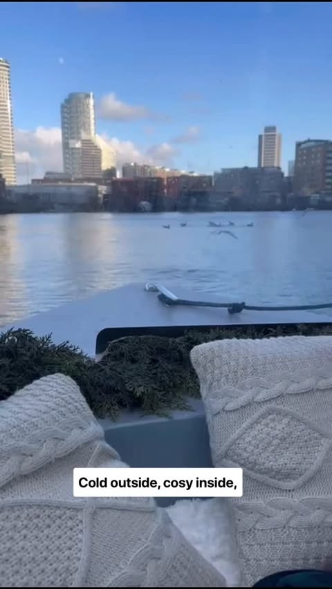 Instagram post by @athomewith_thecouplands for Goboat. Caption reads: [...] a fun way to see the city - thank you....