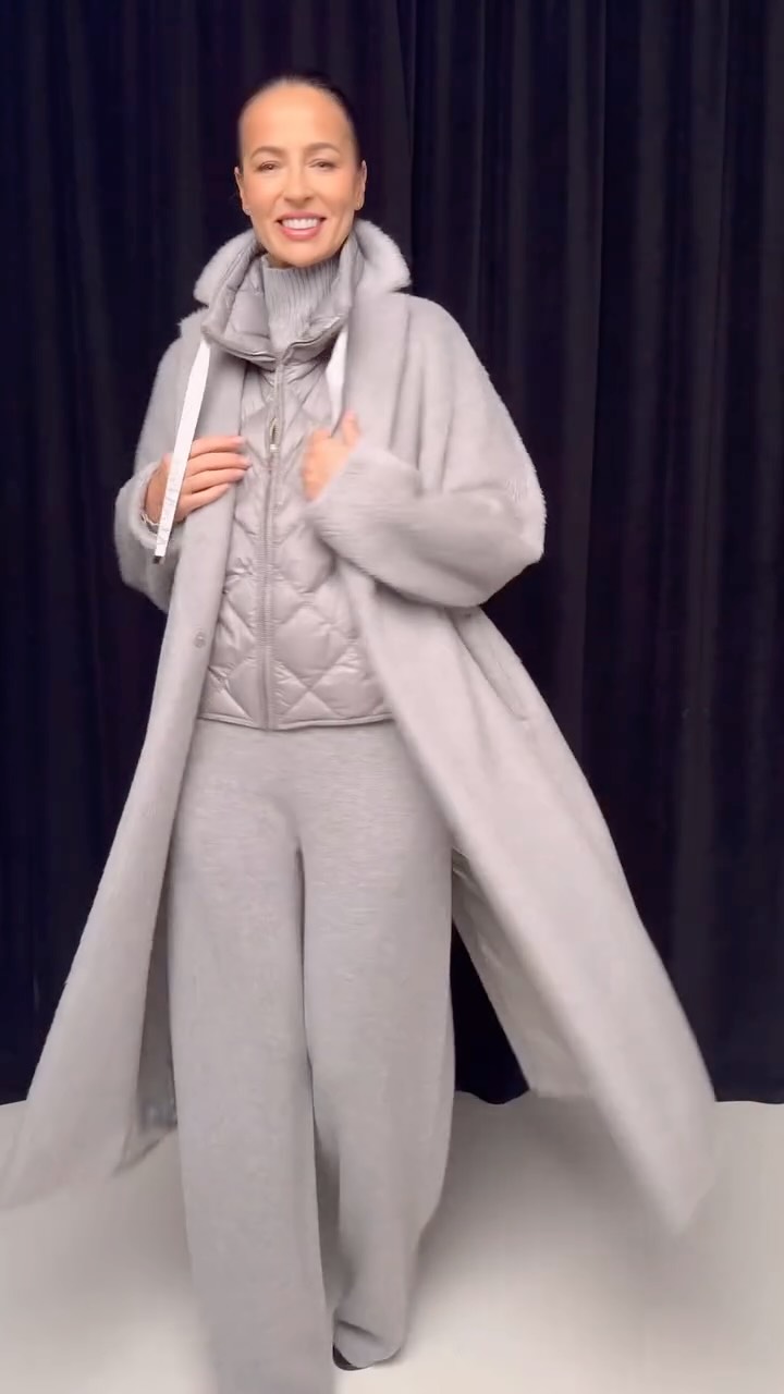 Instagram post by @astameschino for Max Mara. Caption reads: @sportmax  @maxmara 🍁

Vilnius, Didioji g. 18 ir....