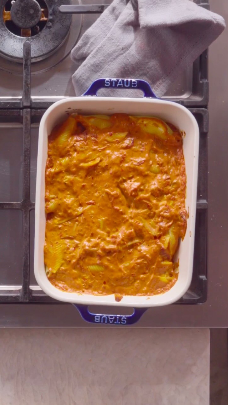 Instagram post by @lydialoo12 for Food52. Caption reads: Stuffed shells as self care? Sign us up. In our....