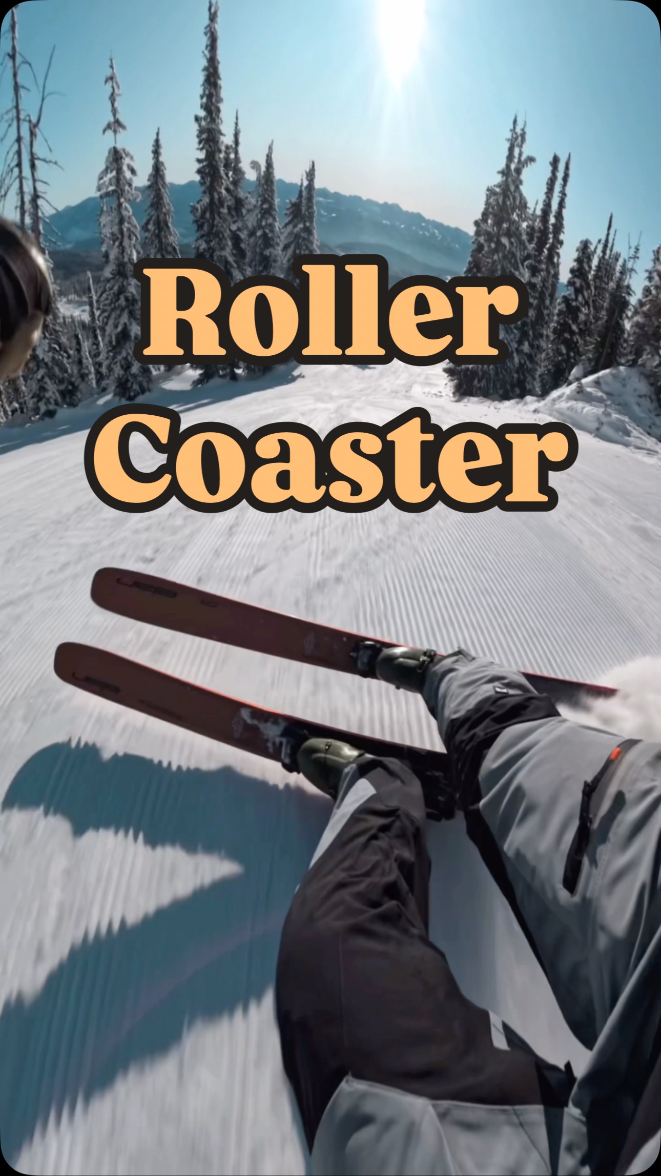 Instagram post by @iandeans for Ridge. Caption reads: Playful pre-load lap on roller coaster. Gotta be....