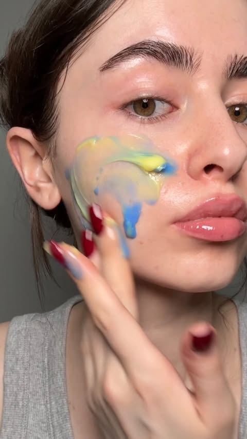 Instagram post by @danicolexx for celimax. Caption reads: [...] skin with the retinal dual cream from....