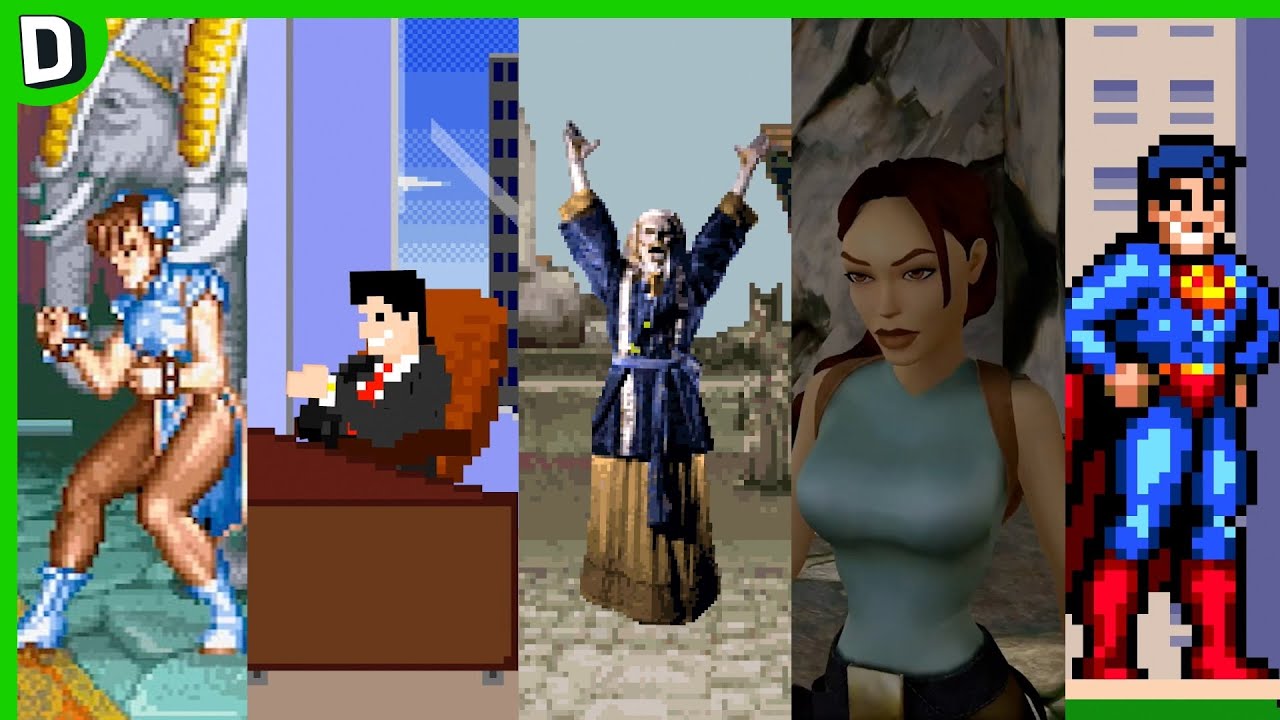 YouTube post by @dorkly for Dropbox. Caption reads: Superman! Videogame Agent! Tomb Raider! - Dorkly....