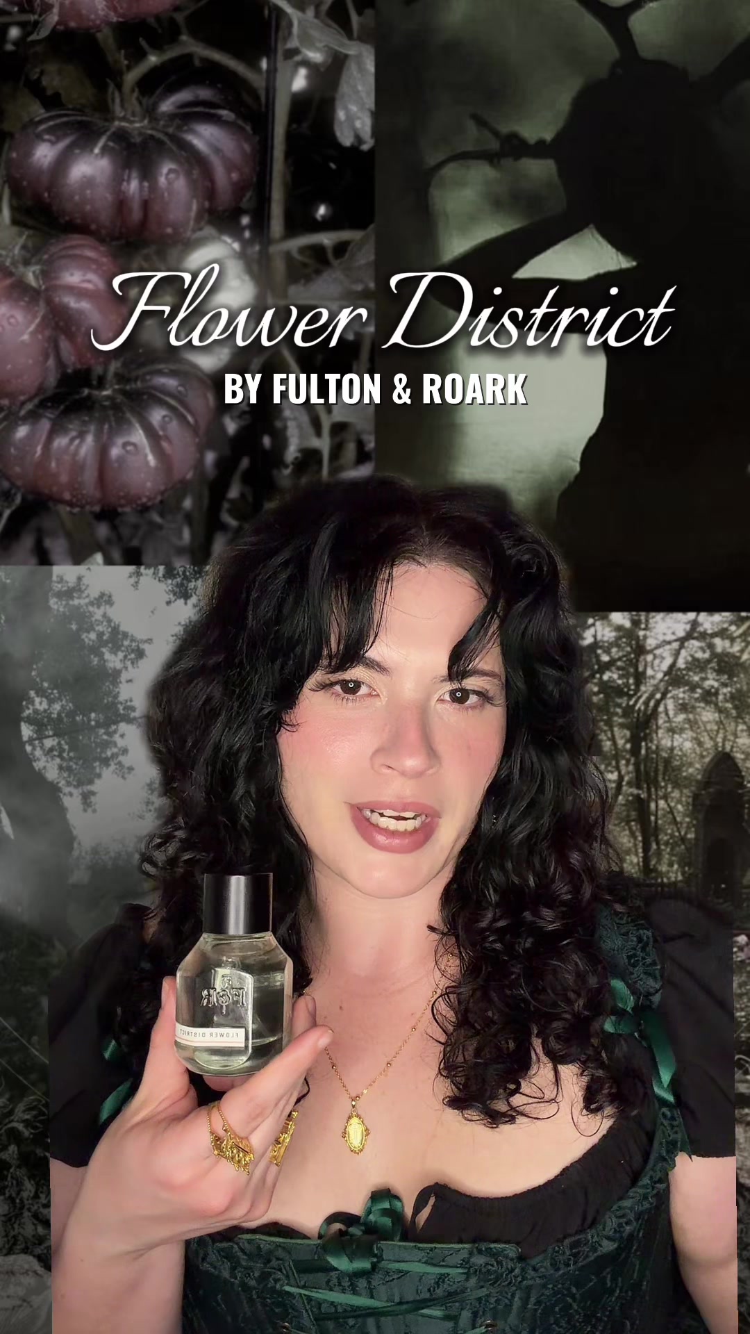 TikTok post by @thewolfinlace for Fulton & Roark. Caption reads: #gifted #ad 🕯️@Fulton & Roark has released a new....