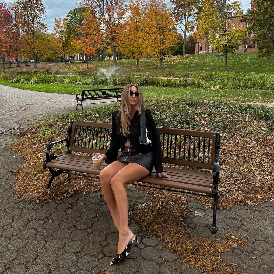 Instagram post by @megkapral for 12th Tribe. Caption reads: [...] NY 🖤 Always wearing @shop12thtribe....