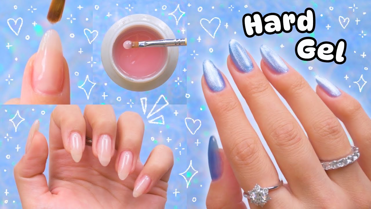 YouTube post by @TheAnneElizabeth for Bornpretty. Caption reads: ⋆˚˖❄️ My Full Hard Gel Prep, Application & Removal....