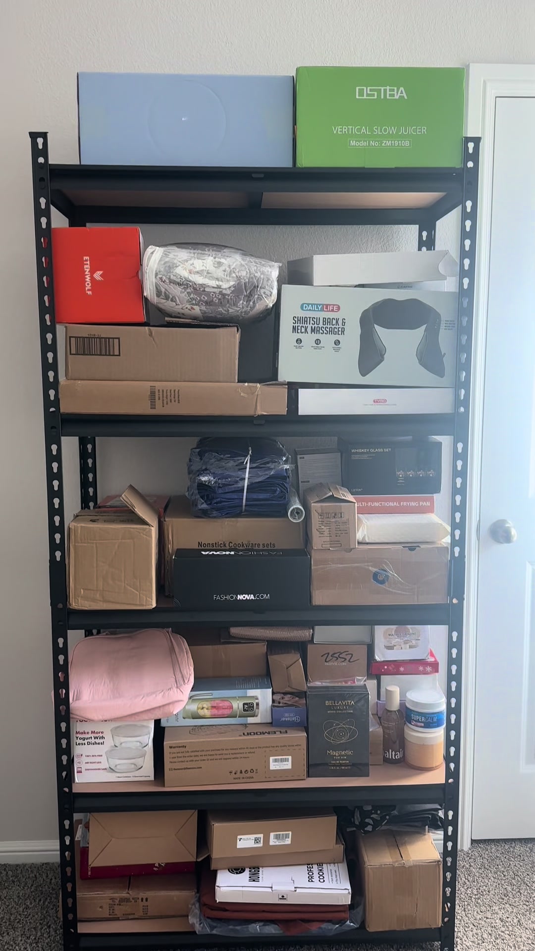 TikTok post by @lifeofdurga for RaybeeOfficial. Caption reads: [...] #DeclutterYourLife #DIYStorage....