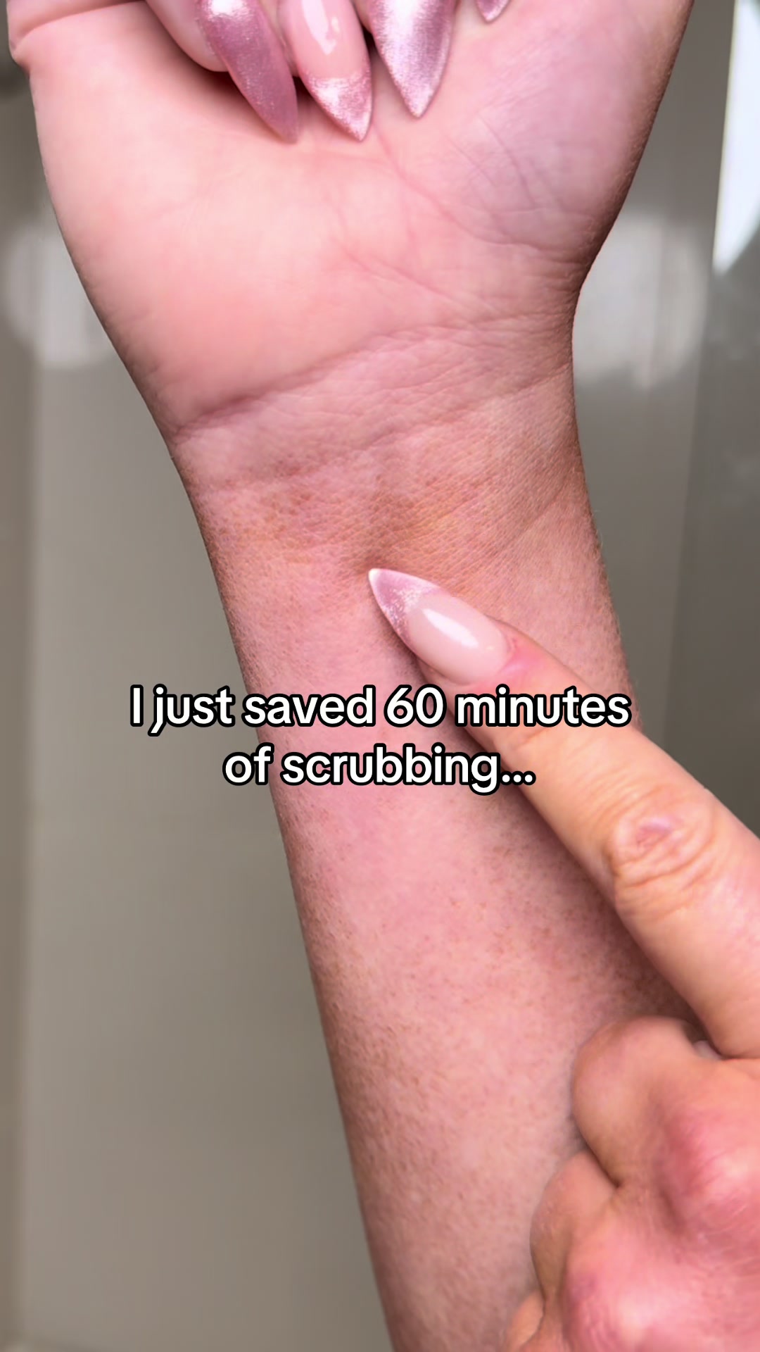 TikTok post by @caliglowceo for Rose & Caramel. Caption reads: I just saved 60 minutes by using the Rose &....