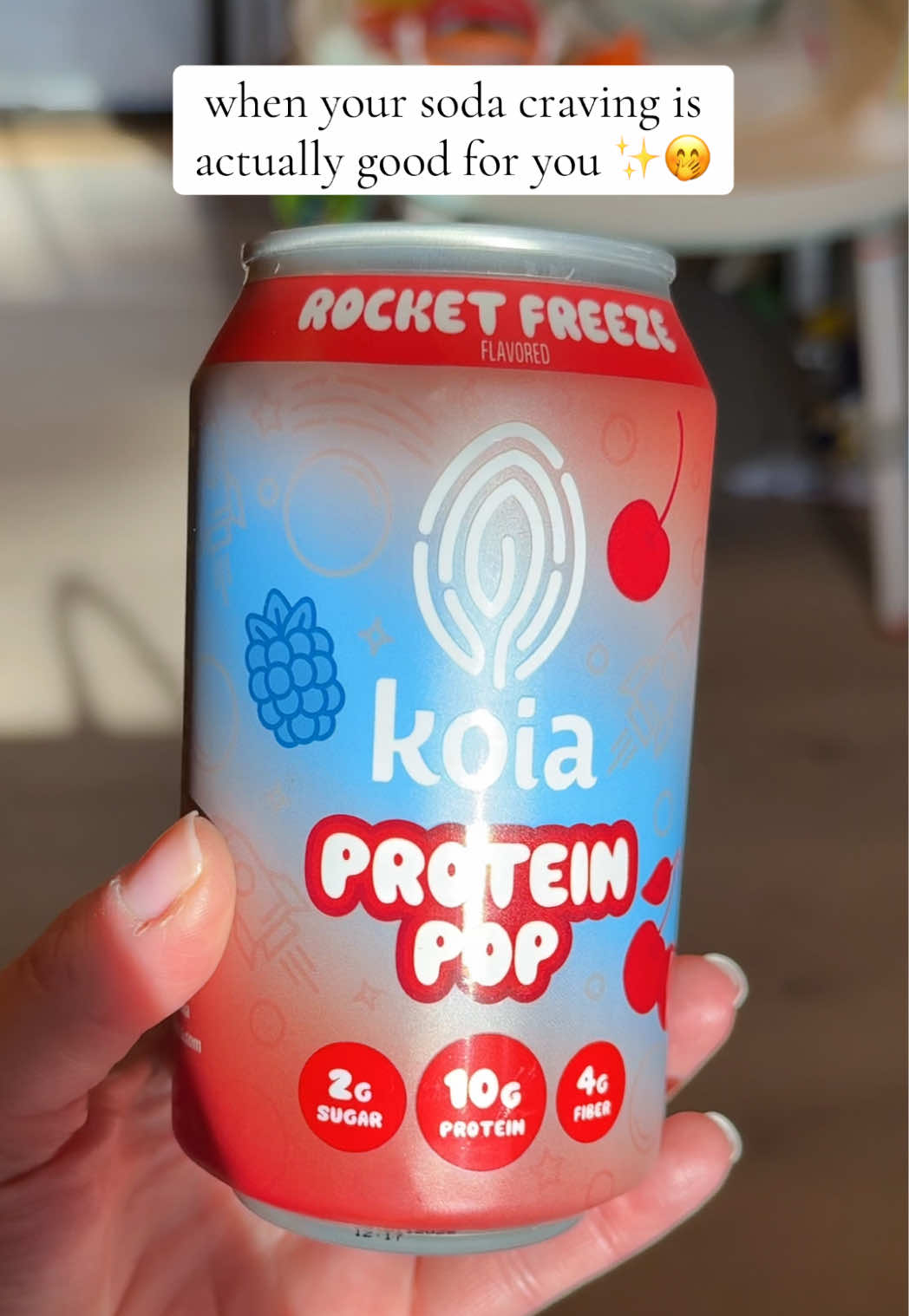 TikTok post by @mollymcshane13 for Koia. Caption reads: [...] you meet your protein goals 🥤😮‍💨....